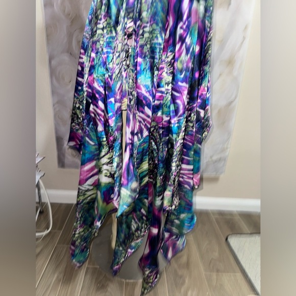 Steppin out Vintage high low party dress size7/8 Multi color - Picture 5 of 13